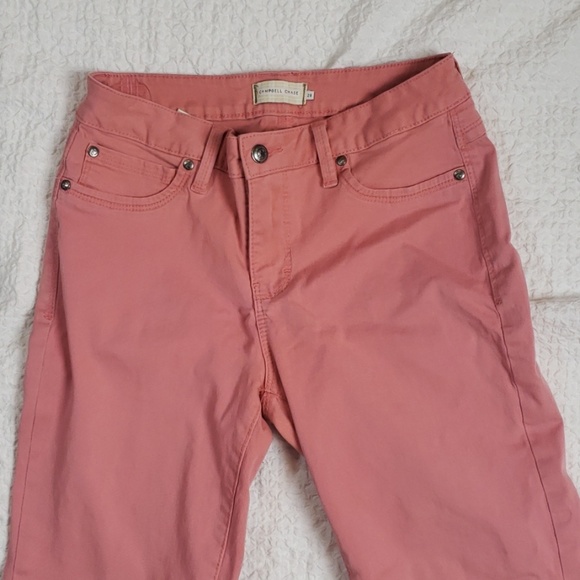 CAMPBELL CHASE salmon color crop pants sz 28 - Picture 2 of 6